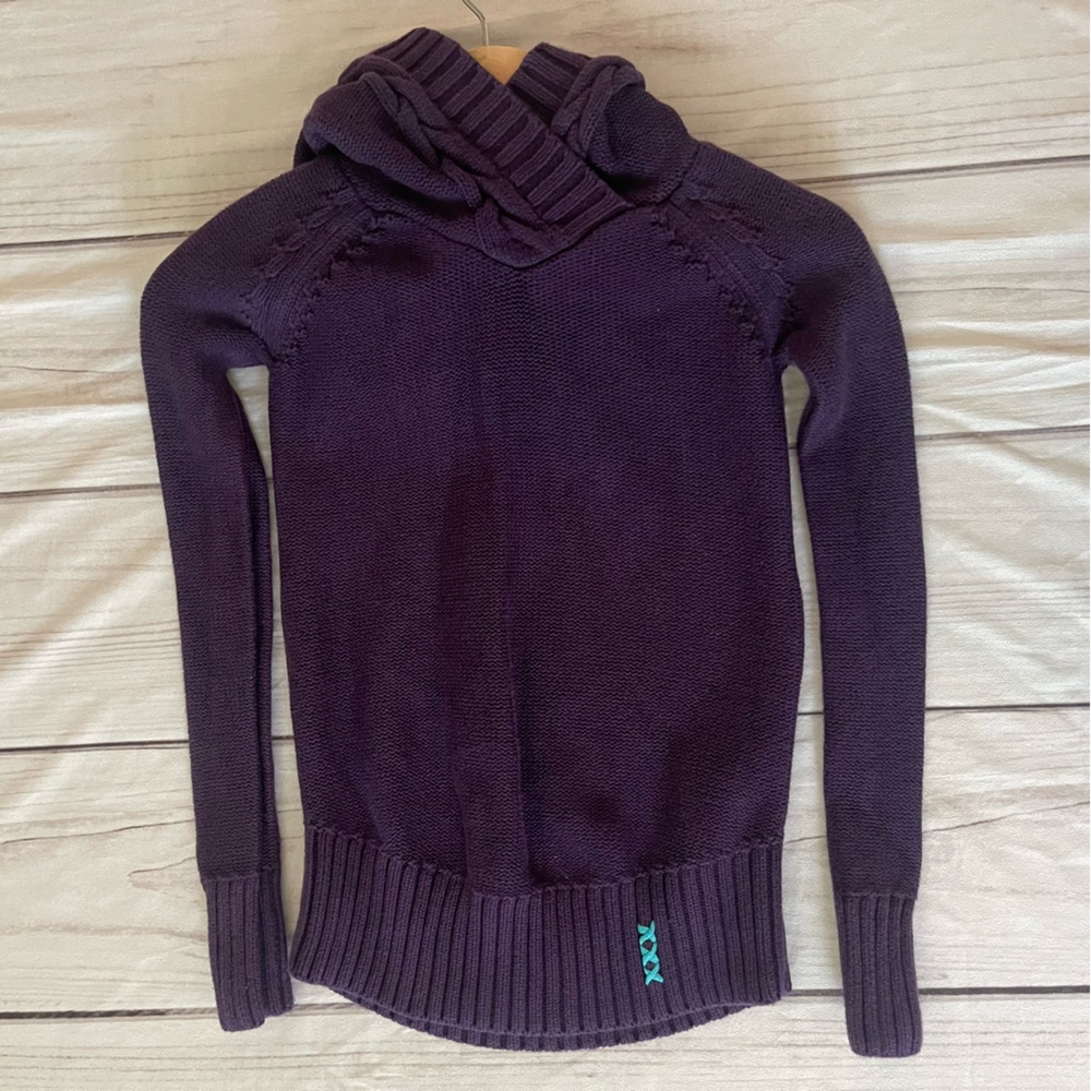 Ivivva Deep Purple Cowl Neck Sweater